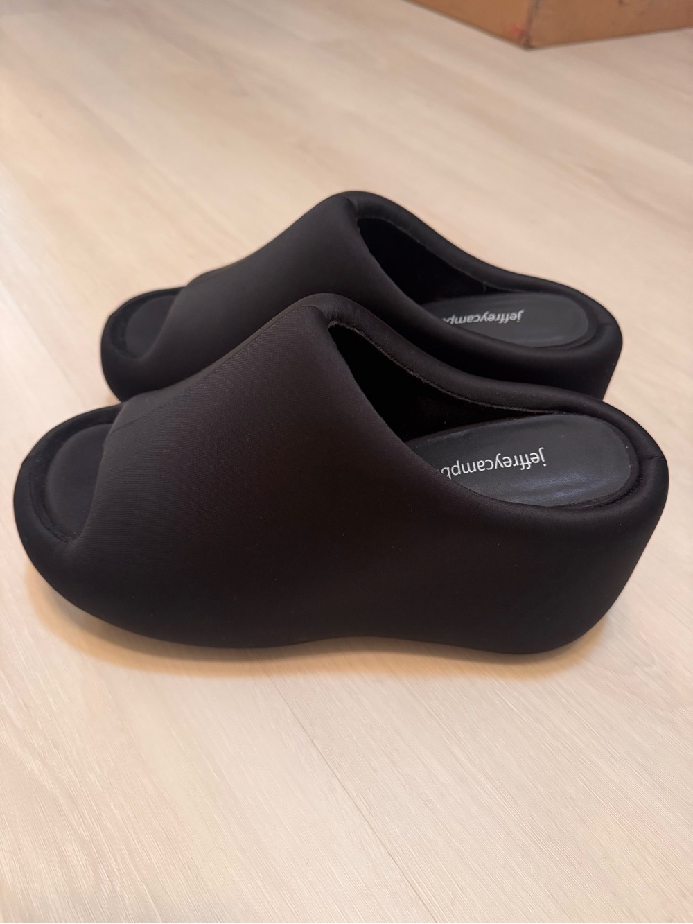 Black Jeffrey Campbell Cruiser Platform Slide Sandals - Picture 2 of 9